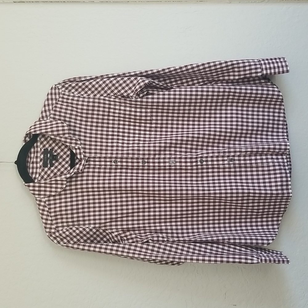 Women's JCrew button dow check in size 10